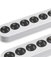 DOWNHILLS 6-OUTLET POWER STRIP SURGE PROTECTOR LONG EXTENSION CORD